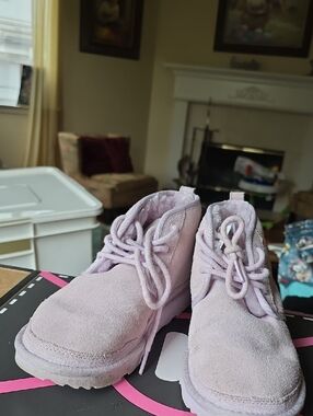 UGG Lilac Suede Ankle Boots